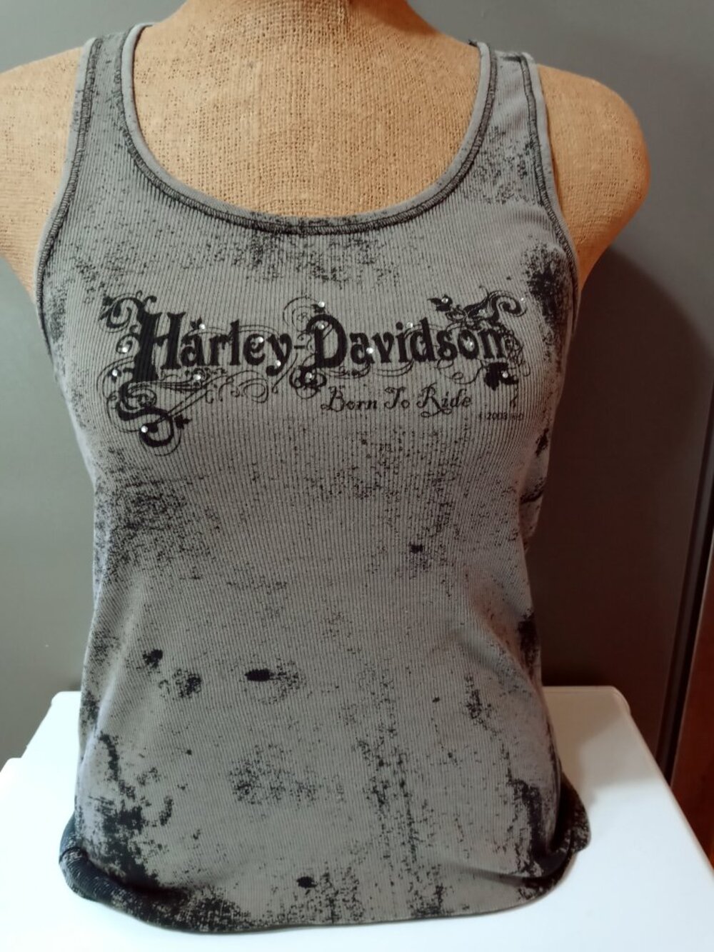 Harley-Davidson Tank Top Black Size Large